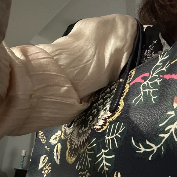 Tory Burch | Navy Happy Times Kerrington Small Zip Tote - Picture 8 of 8